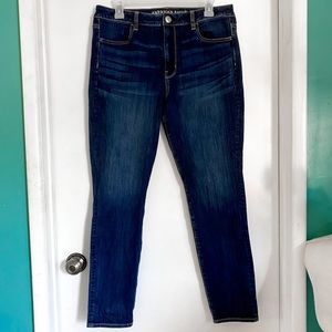 American Eagle Outfitters 360 Super Stretch Blue Jeans 14 Regular